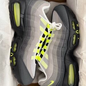 Women's Shoes in Black and Neon Yellow